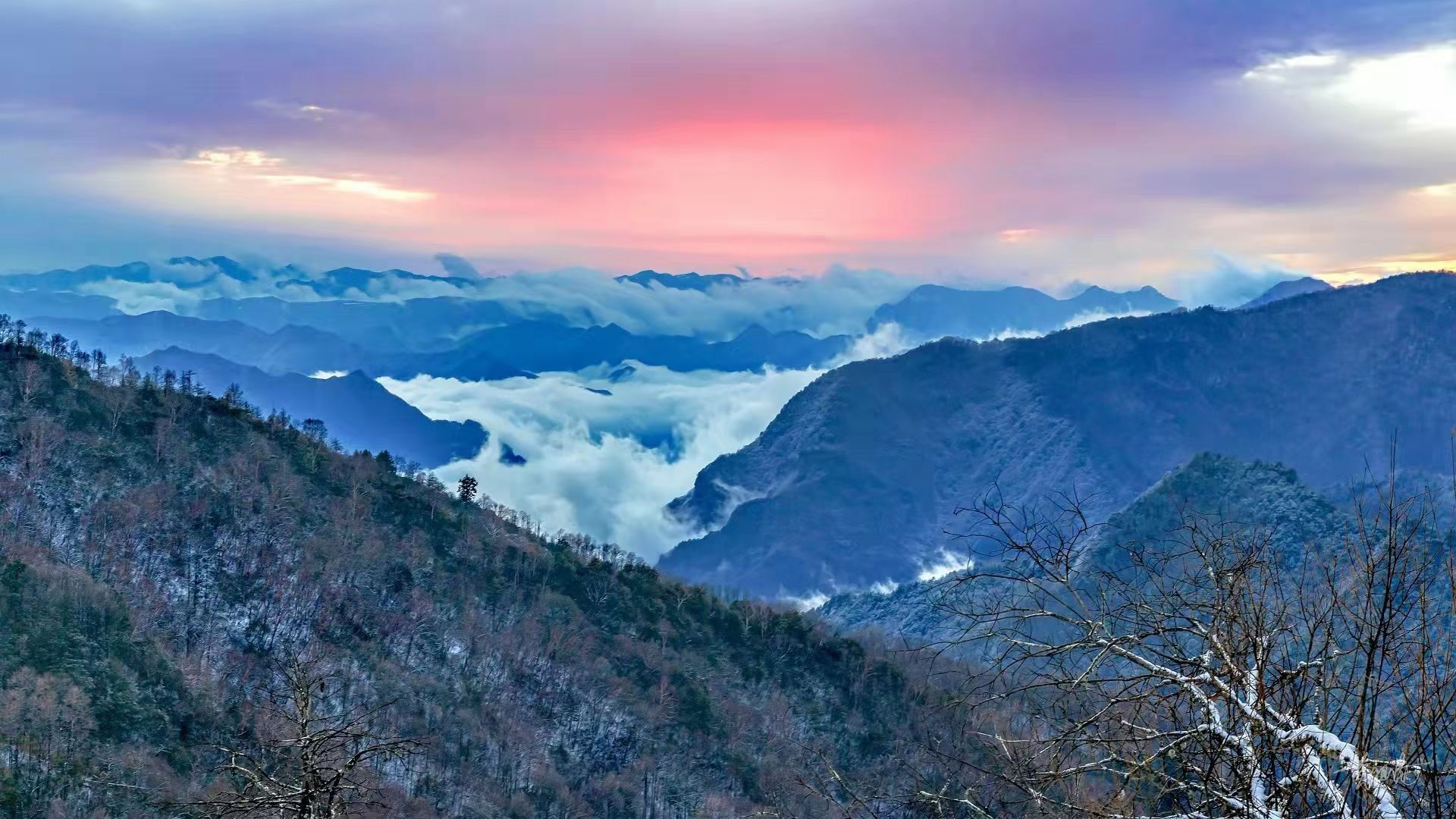 重庆城口冬日醉美风景