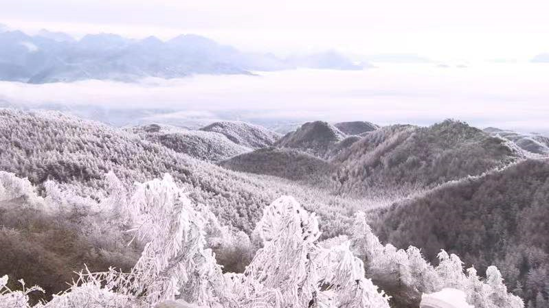 重庆巫山梨子坪冬日雪景惹人醉