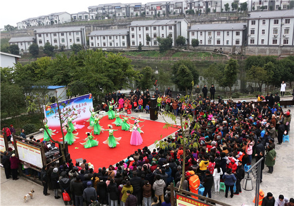 干坝村文艺演出现场