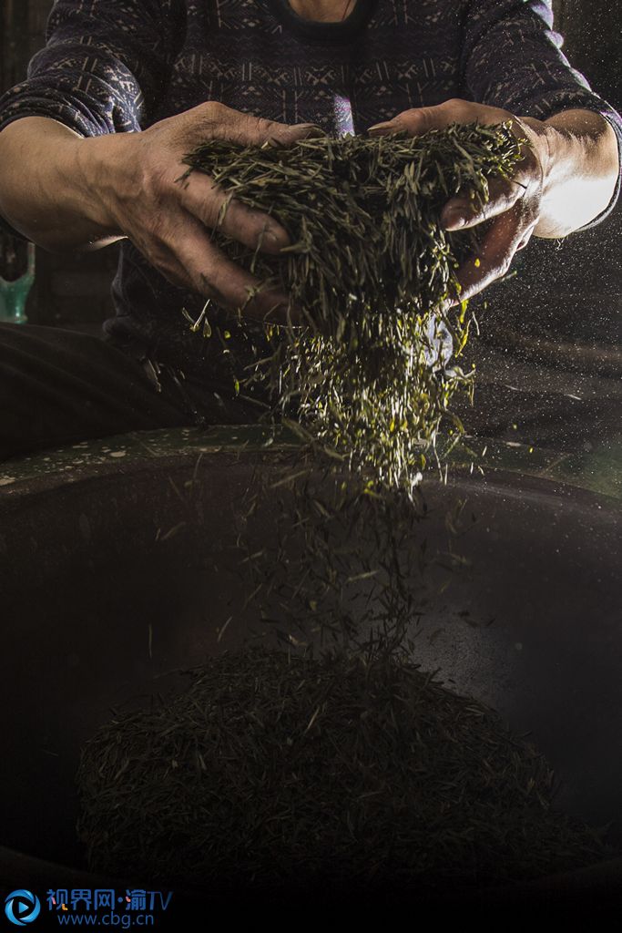 干燥，綠茶制作的最后一道工序，其作用是蒸發(fā)茶葉中的水分，進(jìn)一步散發(fā)葉中的青草氣，制止多酚類物質(zhì)的氧化，鞏固和發(fā)展茶香，增進(jìn)滋味醇濃，便于貯運。