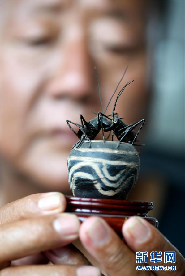 6月11日，在河北省石家庄市深泽县职业技术教育中心，民间艺人王亮展示自己创作的面塑作品。 深泽面塑是当地有名的民间手工技艺，传承历史悠久。石家庄市深泽县民间艺人王亮自幼酷爱手工，他专注面塑创作20多年，推出历史神话人物、十二生肖、田园风光等作品。近年来，王亮致力于传承面塑民间技艺，将其带到20多个国家和地区进行文化交流，让更多人接触、了解到中国传统民间艺术。 新华社发（许建园 摄）