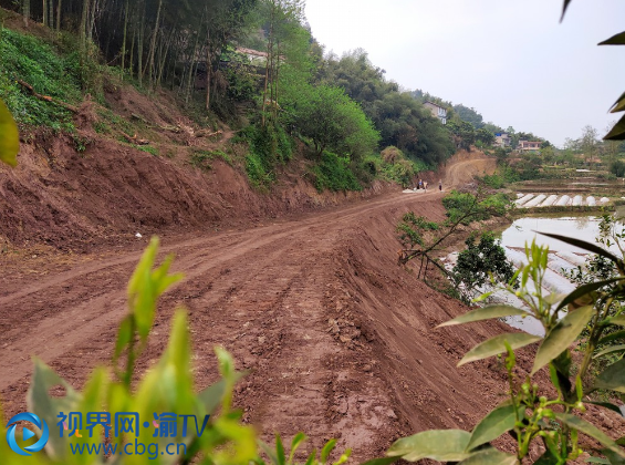 一條平整的土公路蜿蜒通向院落