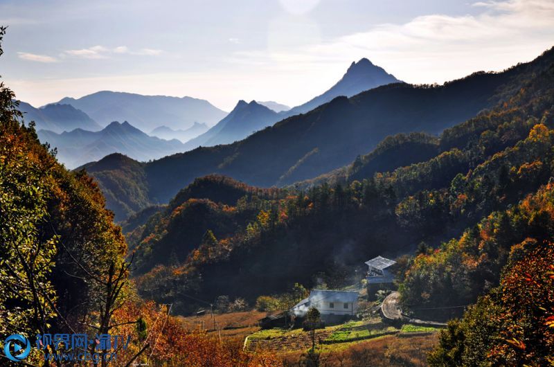 紅岸村素有“盛夏清涼地、金秋五彩山”之稱。嵐天鄉(xiāng)供圖