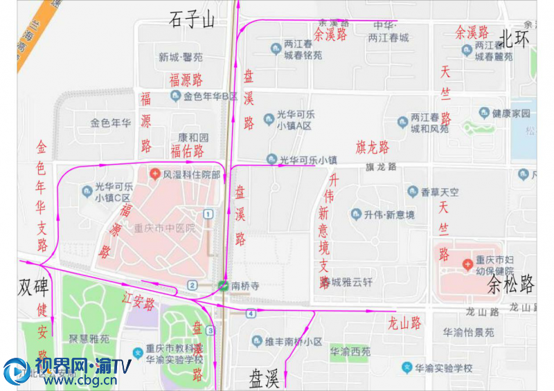 主要通行路径示意图