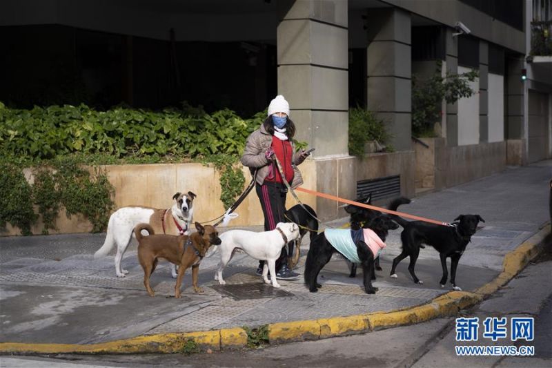 　7月1日，一名戴口罩的女子在阿根廷布宜诺斯艾利斯街头遛狗。 7月1日，阿根廷政府开始重新实行强制性的社交隔离措施。由于近期新冠确诊病例增加明显，阿根廷不得不暂缓许多行业的复工计划。新一阶段隔离措施时间为7月1日至17日，但届时能否“解封”还要取决于隔离效果。 新华社发（马丁·萨巴拉摄）
