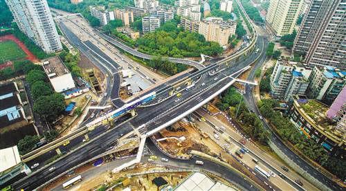历时18个月谢家湾立交改造基本完工即将通车