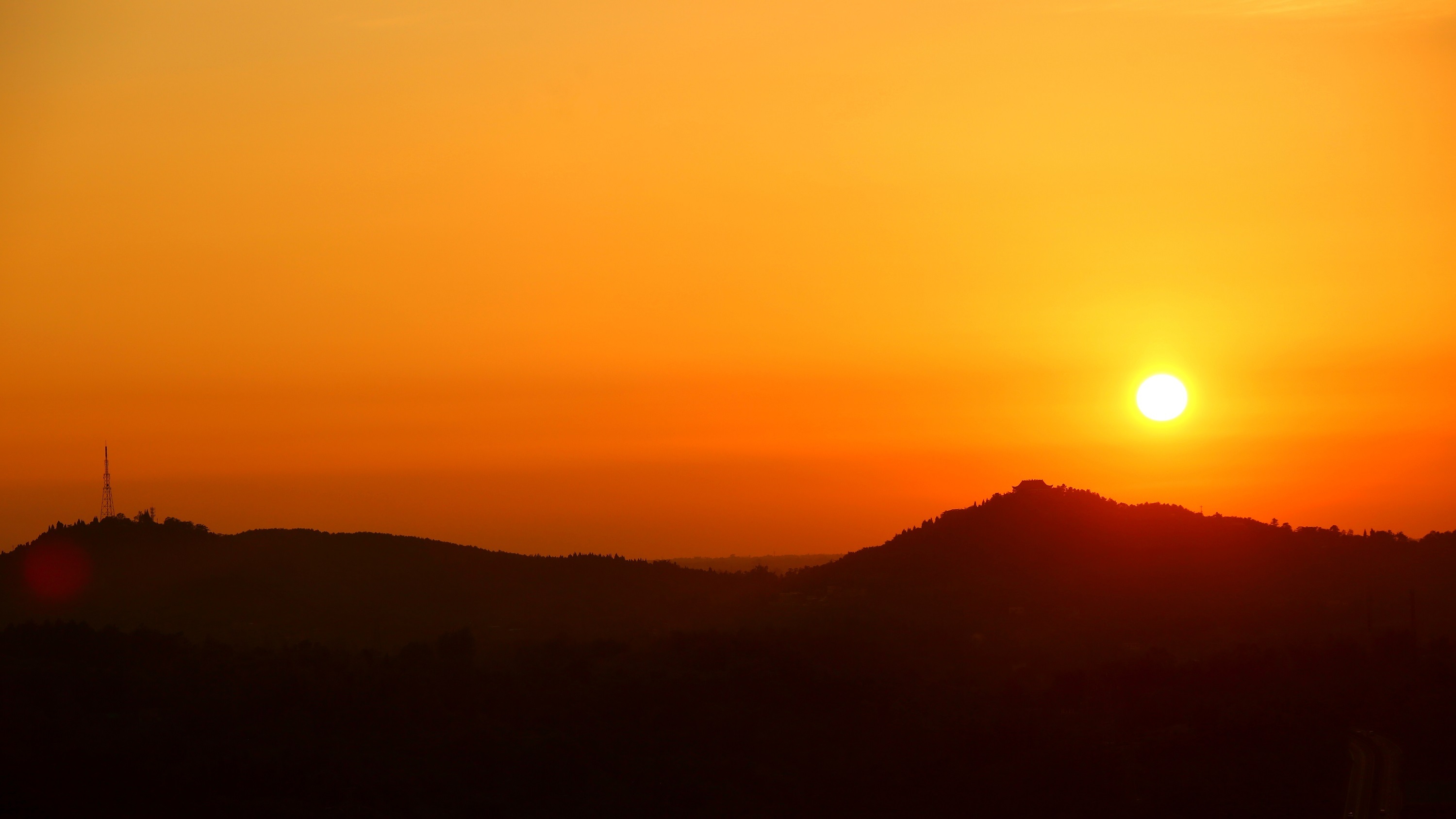 重庆荣昌:夕阳入画图