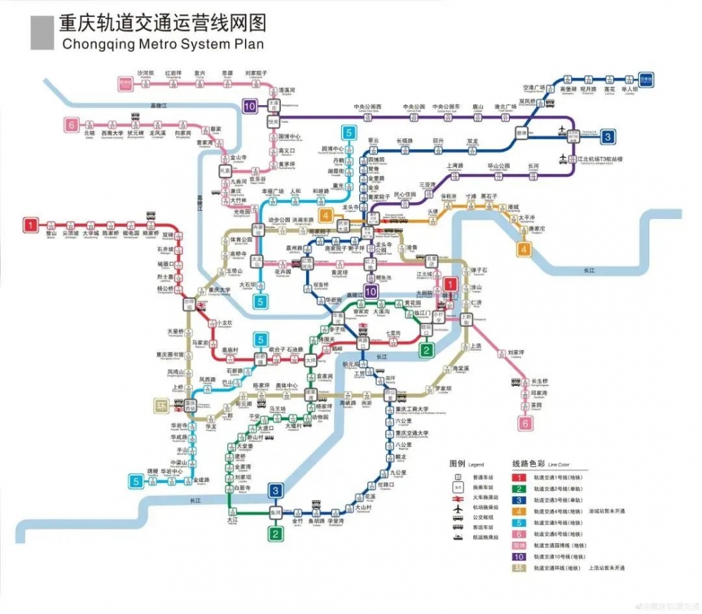 重庆轻轨线路图环线图片