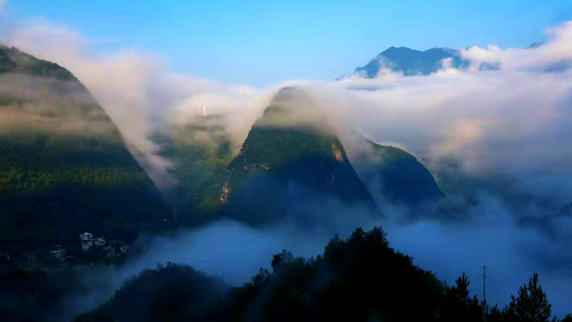 重庆城口:咫尺是美景 山里的静谧好风光