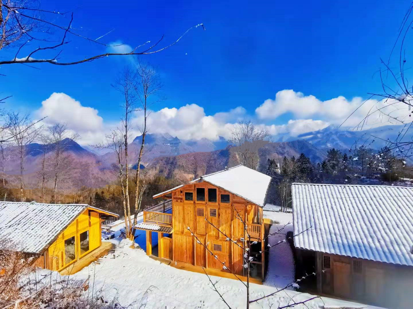 重庆城口乡村雪景宛如仙境