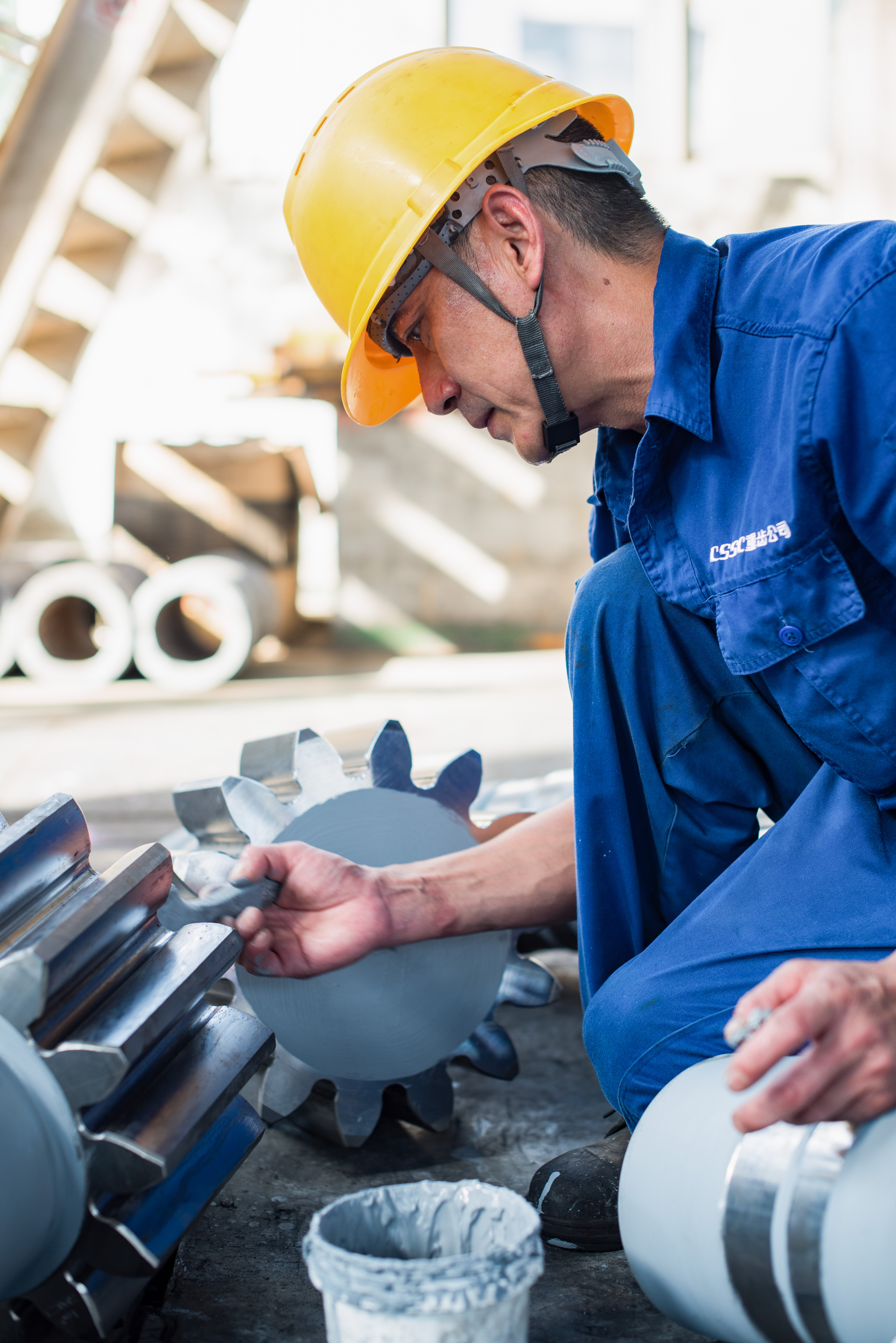 江津不惧烤验致敬高温下的工作者