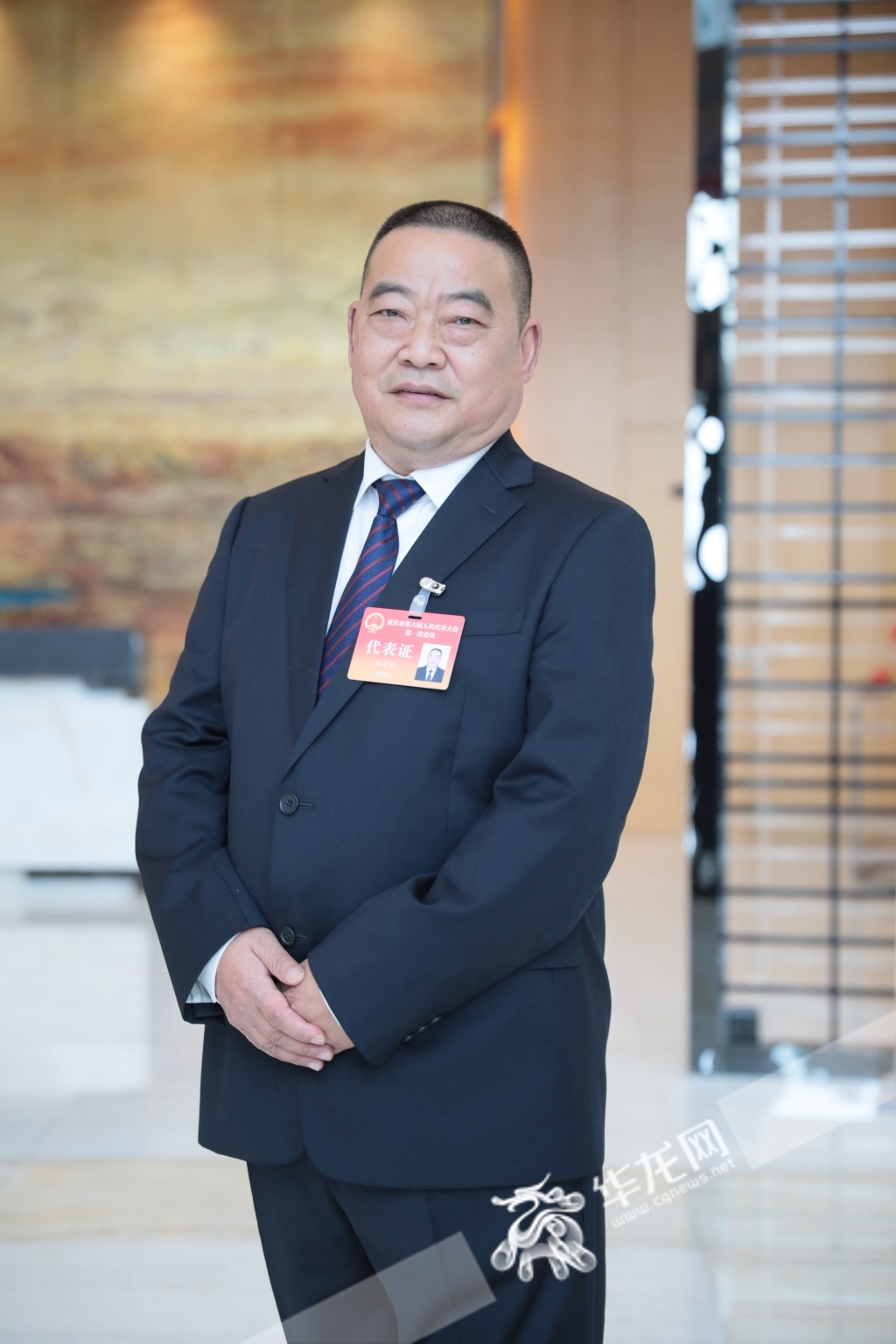 重庆市人大代表杨孝刚。华龙网-新重庆客户端记者 李裕锟 摄