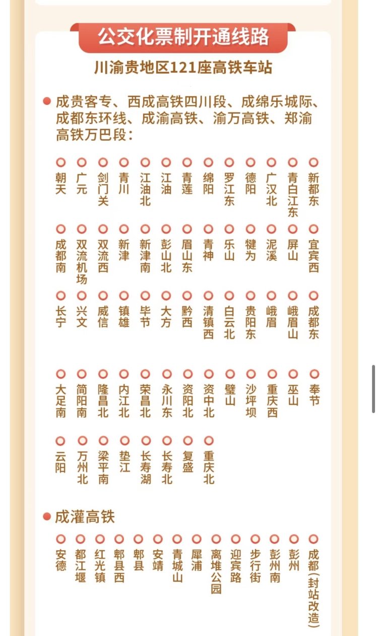 无需购票，刷证或扫码即走！重庆26座高铁车站启用公交化票制1