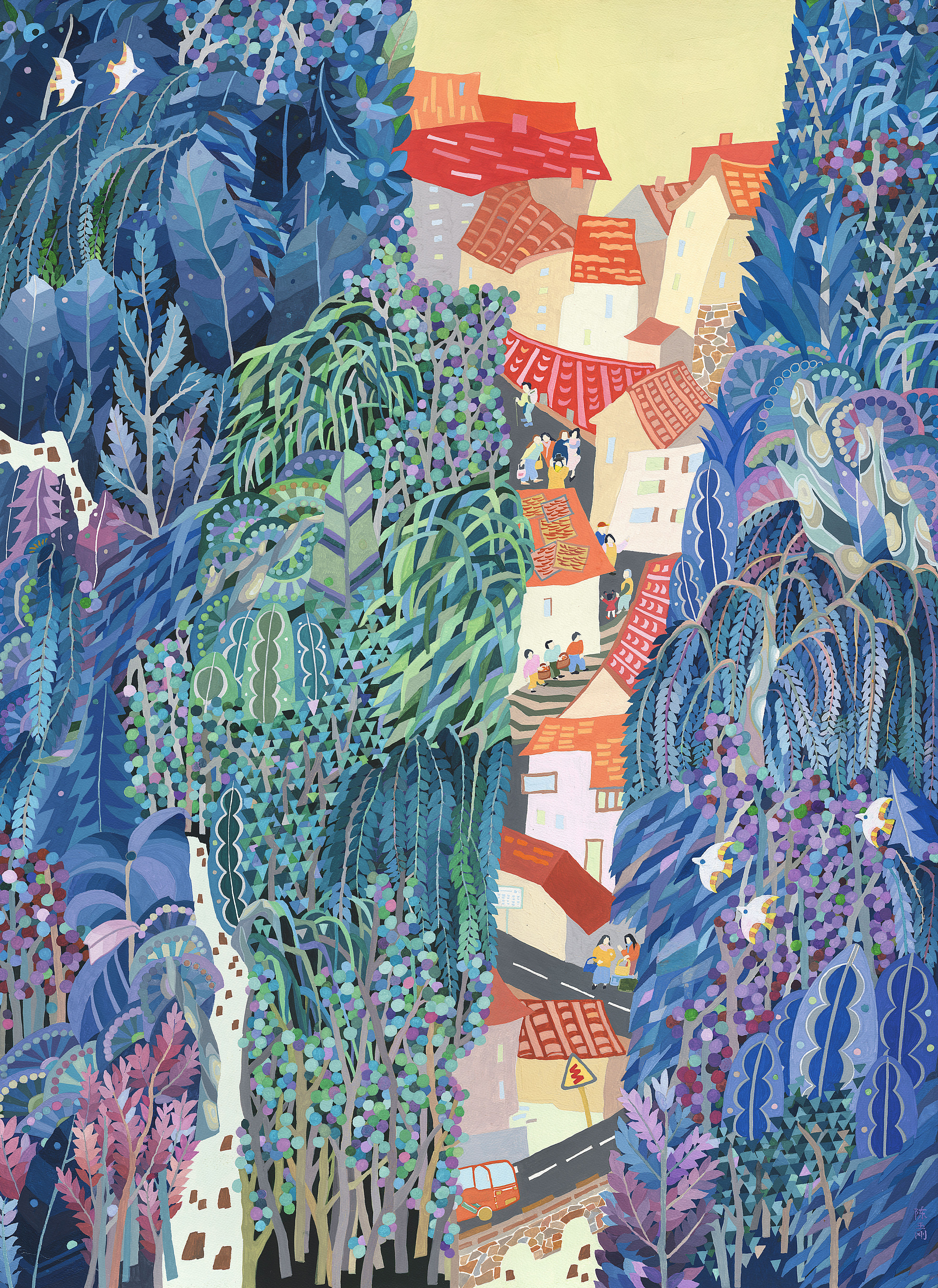 24-陈玉刚 家园&mdash;&mdash;山村新韵 山东 105&times;75cm.jpg