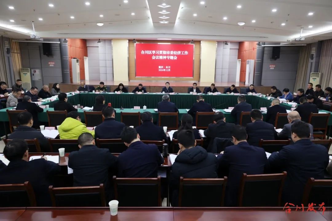 姜雪松主持召开合川区学习贯彻市委经济工作会议精神专题会 锚定目标 抓住重点 坚定信心 开拓奋进努力实现经济社会发展各项目标任务