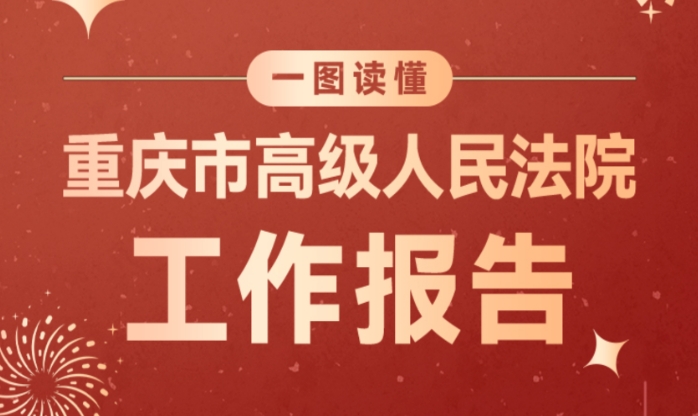 一图读懂 重庆市高级人民法院工作报告图解来啦