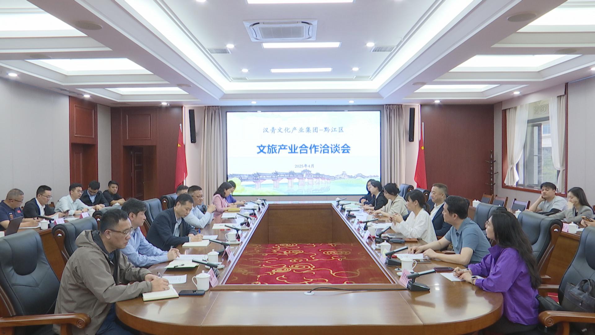 黔江区与汉青文化产业集团文旅产业合作洽谈会举行