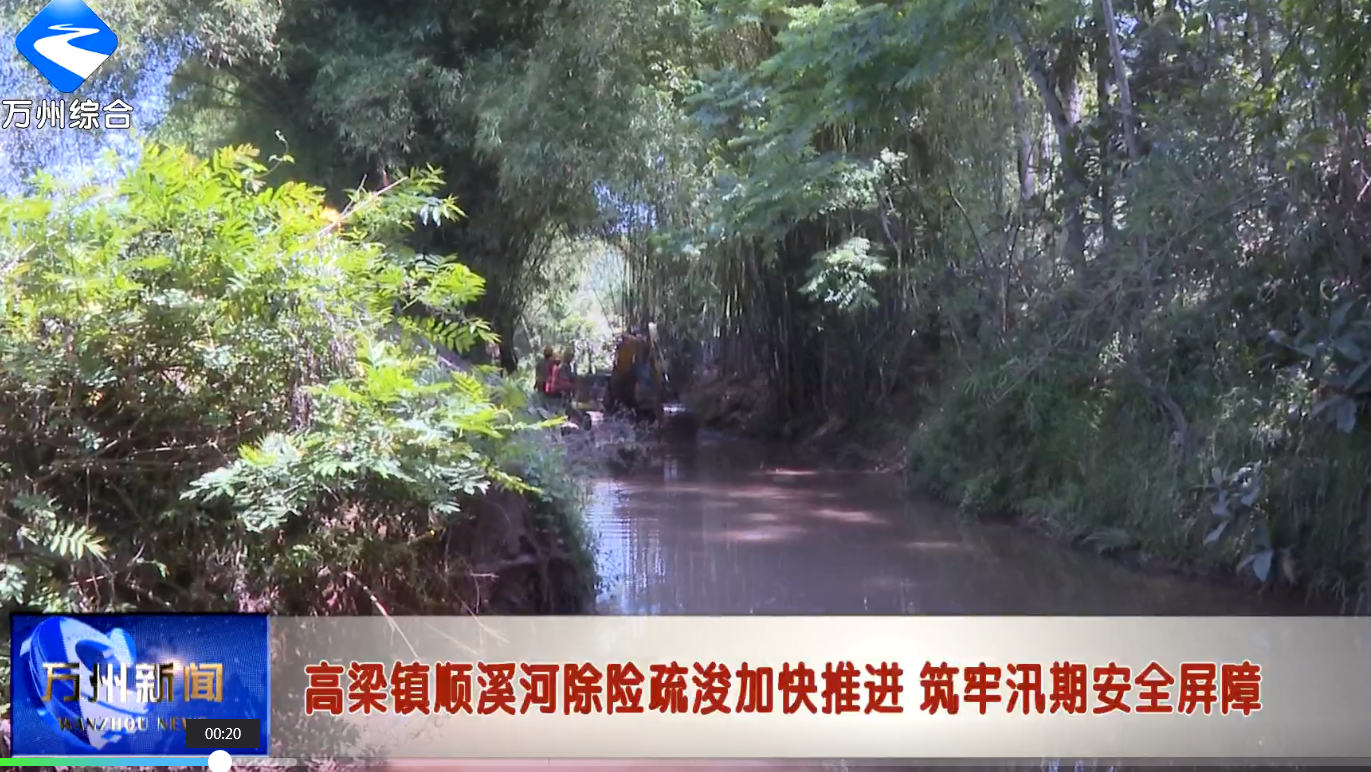 高梁镇顺溪河除险疏浚加快推进 筑牢汛期安全屏障