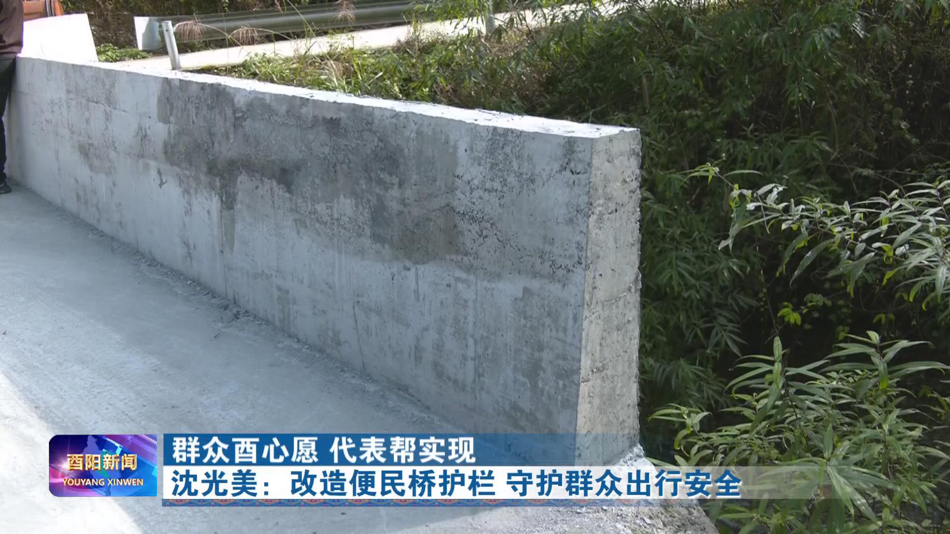 沈光美：改造便民桥护栏 守护群众出行安全