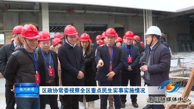 区政协常委视察全区重点民生实事实施情况