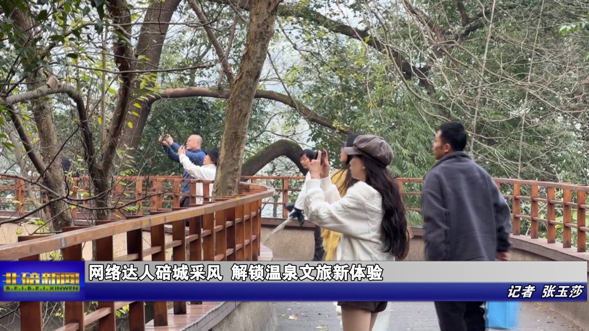 网络达人碚城采风 解锁温泉文旅新体验