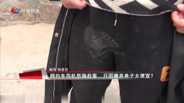 网约车司机怒踹赶客 只因嫌弃单子太便宜？