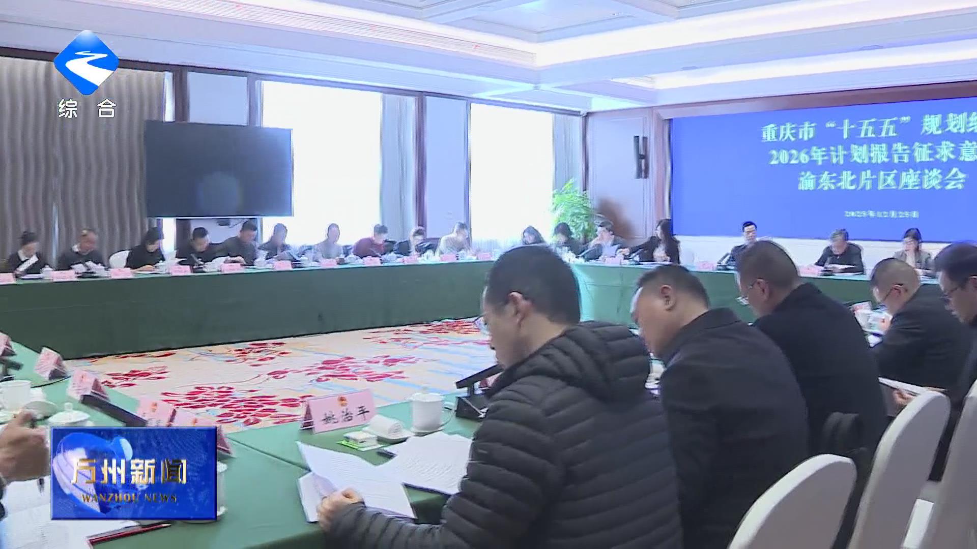 重庆市“十五五”规划纲要2026年计划报告征求意见渝东北片区座谈会在万召开 莫恭明出席并讲话