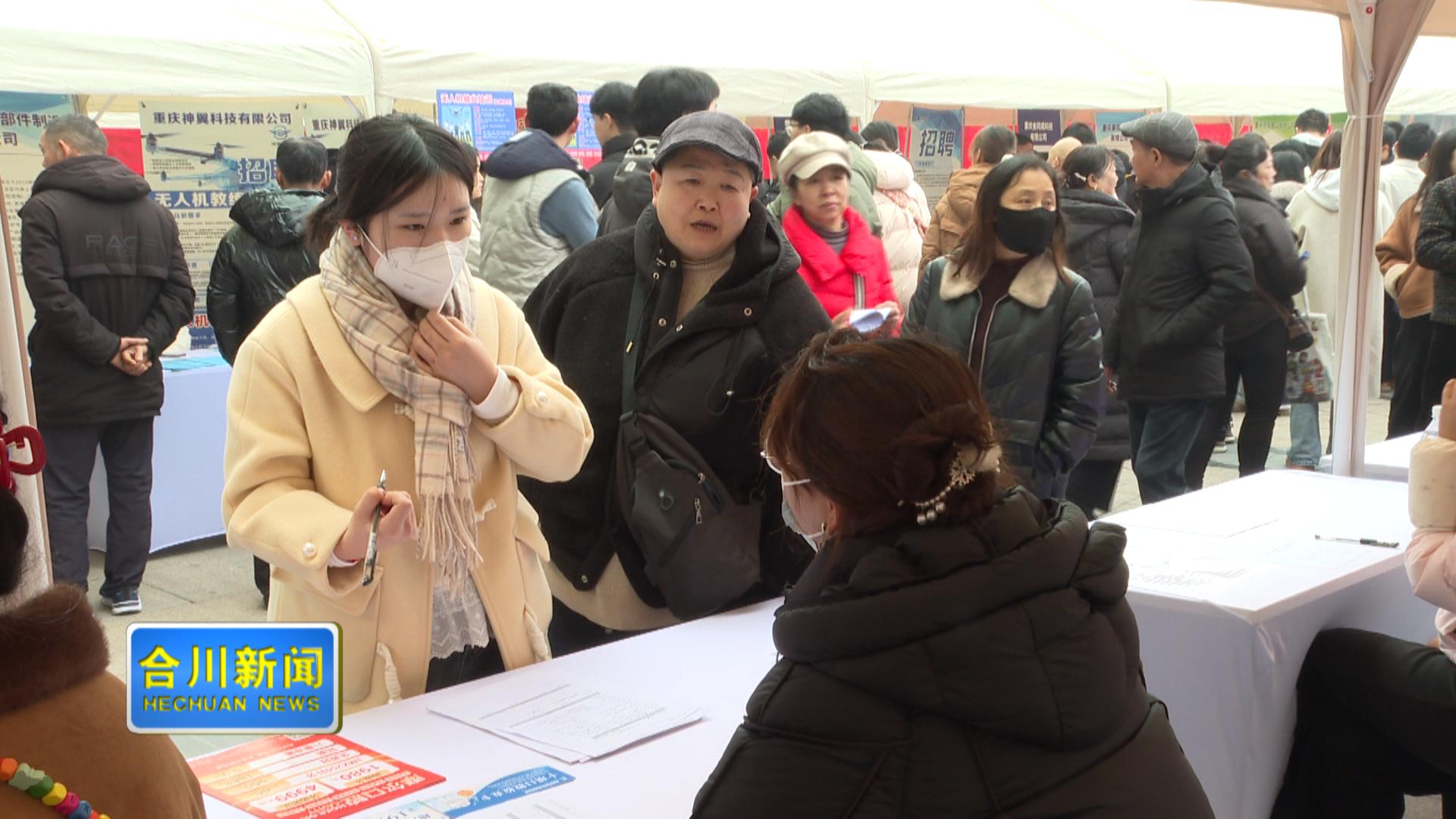 合川区2025年人力资源服务业与制造业融合发展专场招聘会（合阳专场）举办