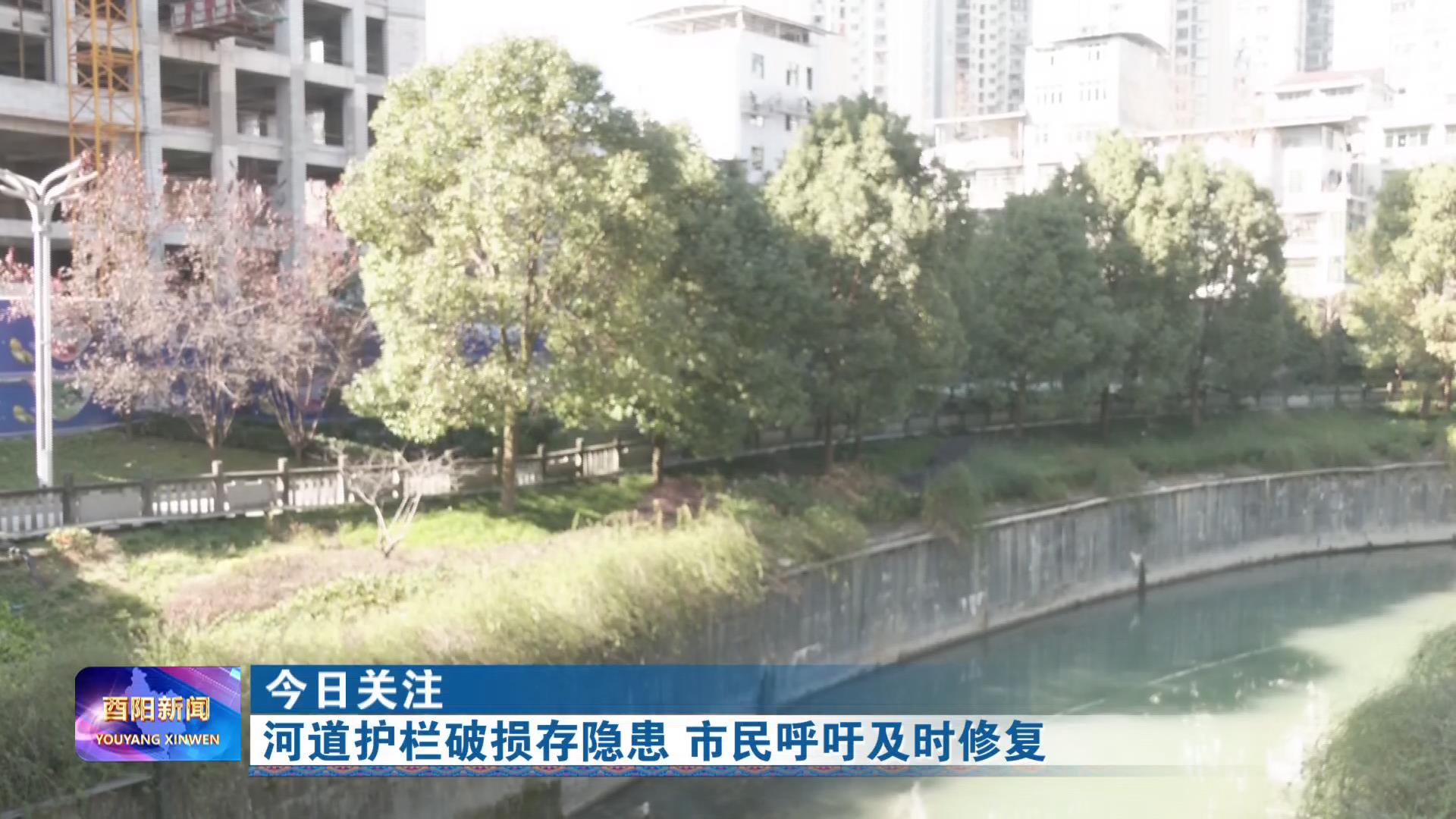 河道护栏破损存隐患 市民呼吁及时修复