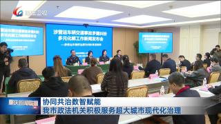 协同共治数智赋能 我市政法机关积极服务超大城市现代化治理