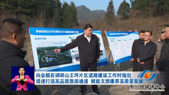 向业顺在调研山王坪片区道路建设工作时指出 提速打造高品质旅游通道 赋能文旅康养高质量发展