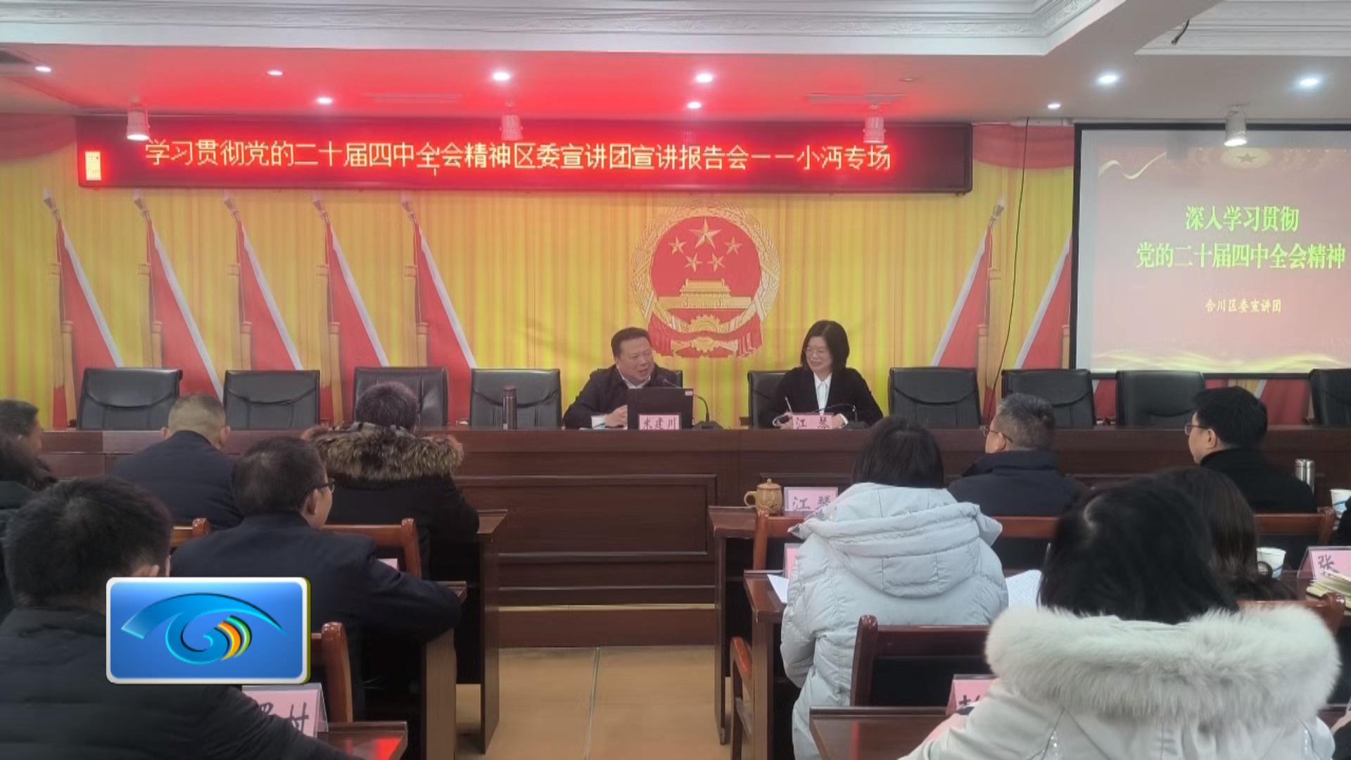小沔镇举行党的二十届四中全会精神区委宣讲团宣讲报告会