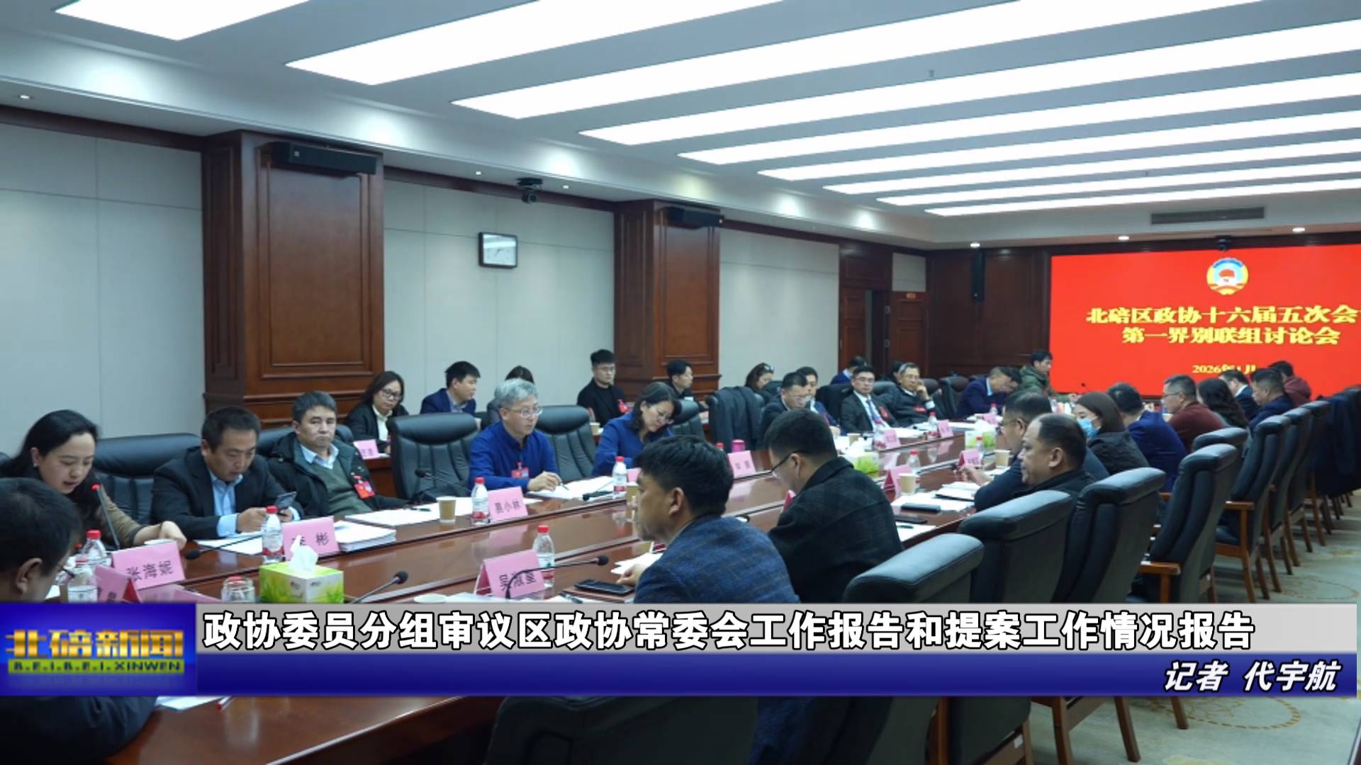 政协委员分组审议区政协常委会工作报告和提案工作情况报告