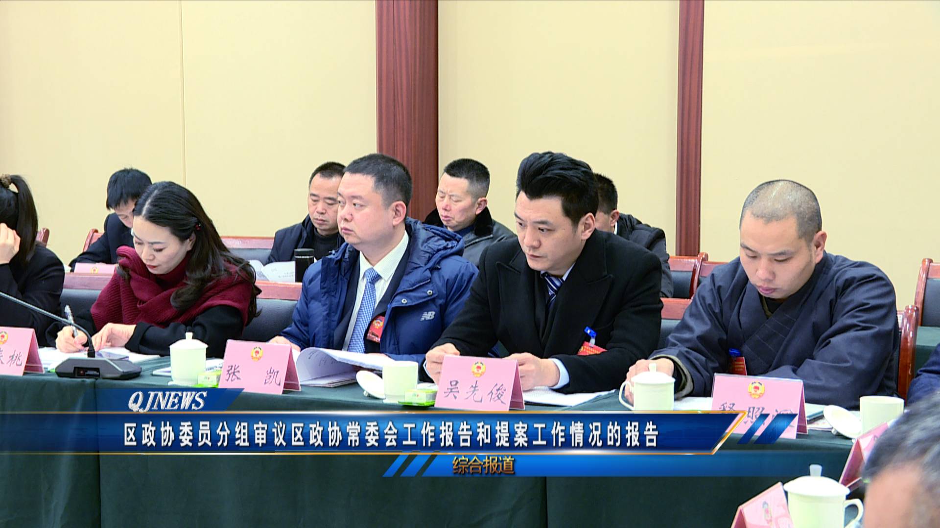区政协委员分组讨论区政协常委会工作报告和提案工作情况报告