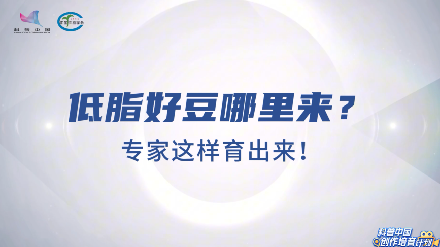 低脂好豆哪里来?专家这样育出来!