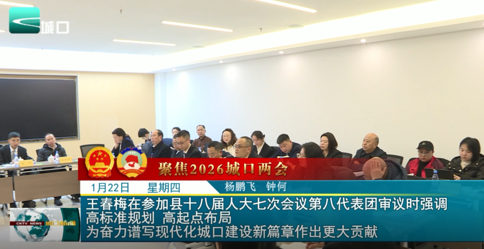  王春梅在参加县十八届人大七次会议第八代表团审议时强调 高标准规划 高起点布局 为奋力谱写现代化城口建设新篇章作出更大贡献