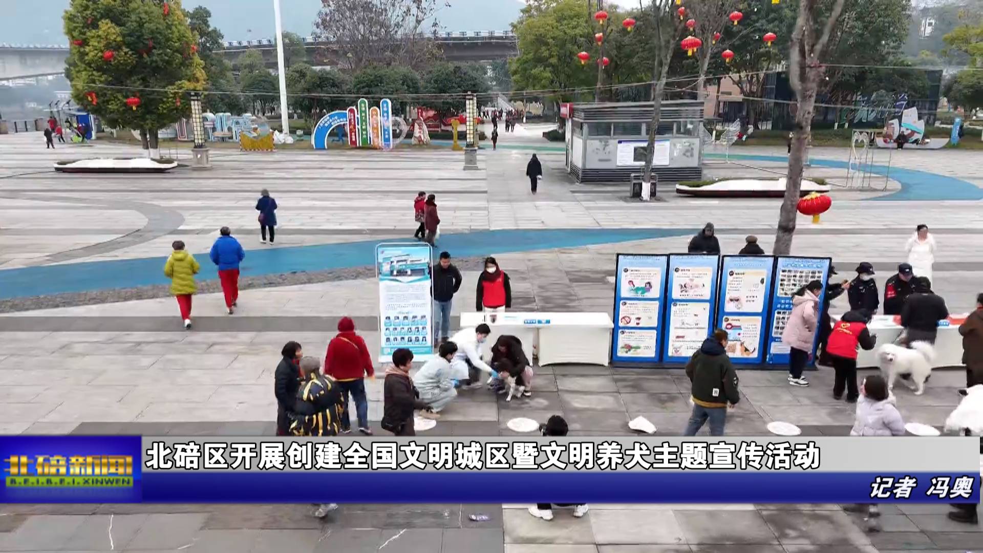 北碚区开展创建全国文明城区暨文明养犬主题宣传活动