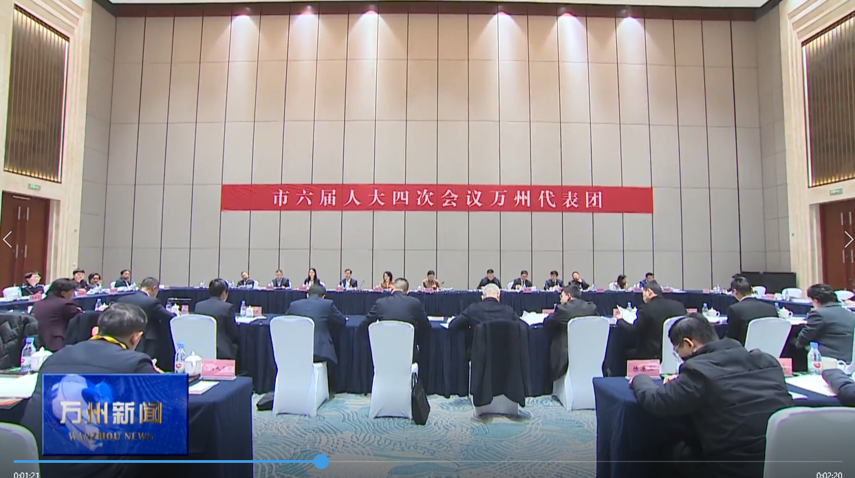 市六届人大四次会议万州代表团继续审议市政府工作报告 卢红李庆王频封波参加