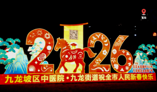 政企民联动点亮山城年味 九龙街道迎春灯饰上新