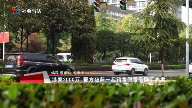 涉案2000万 警方破获一起销售假冒品牌手表案