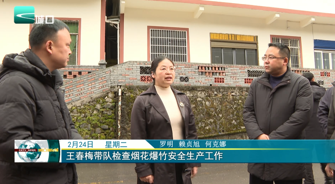 王春梅带队检查烟花爆竹安全生产工作