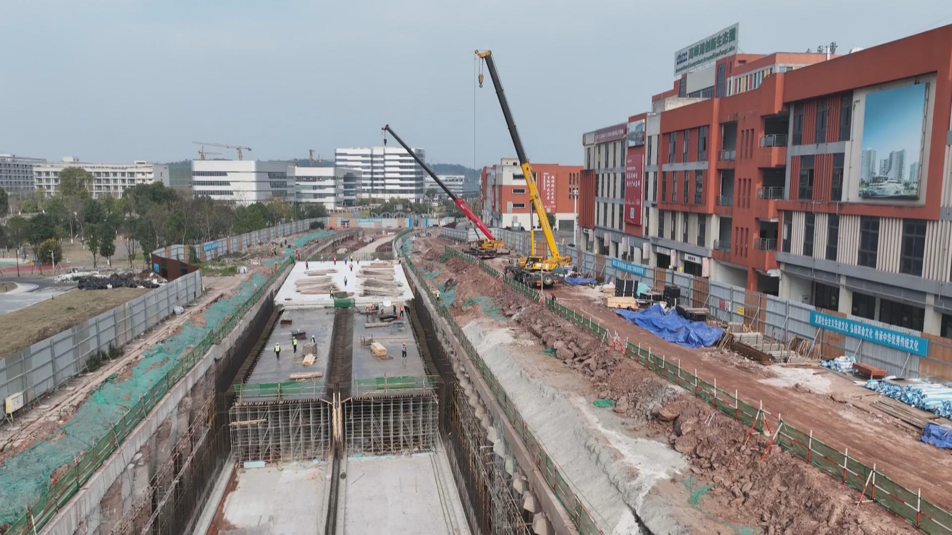 春节不停工  南涪路节点交通改善工程施工忙