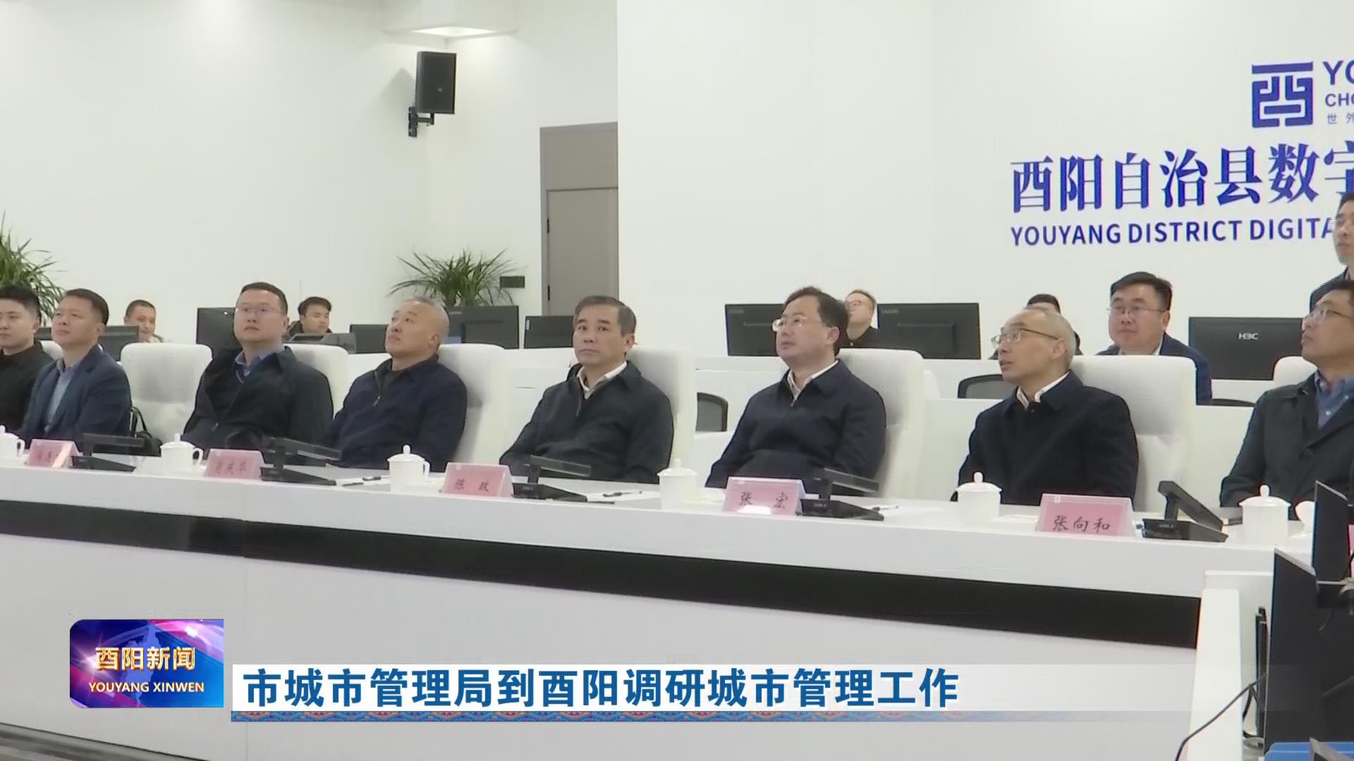 市城市管理局到酉阳调研城市管理工作