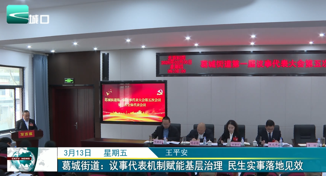  葛城街道：议事代表机制赋能基层治理 民生实事落地见效