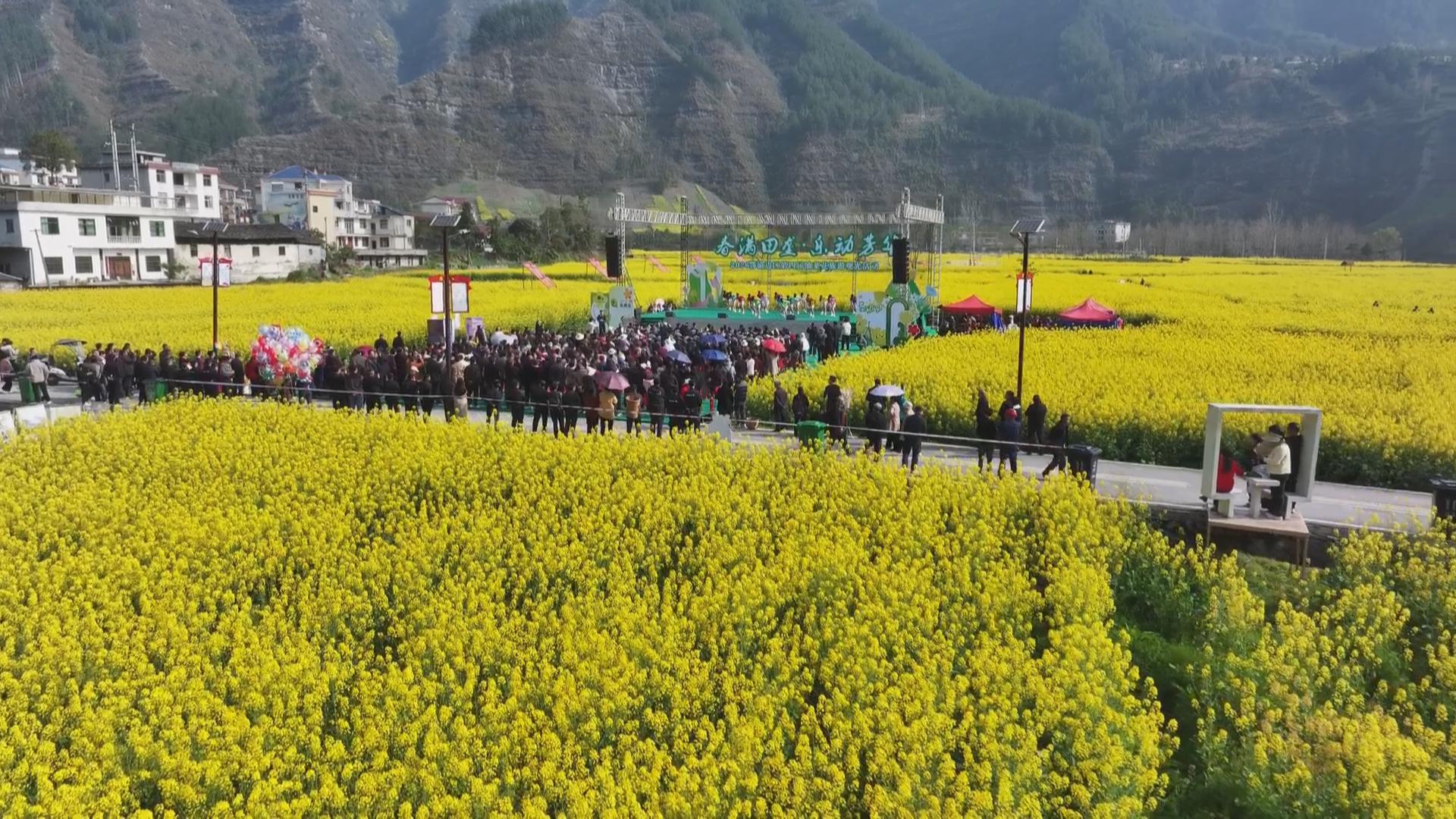 渝鄂边区第四届油菜花旅游观光活动举行