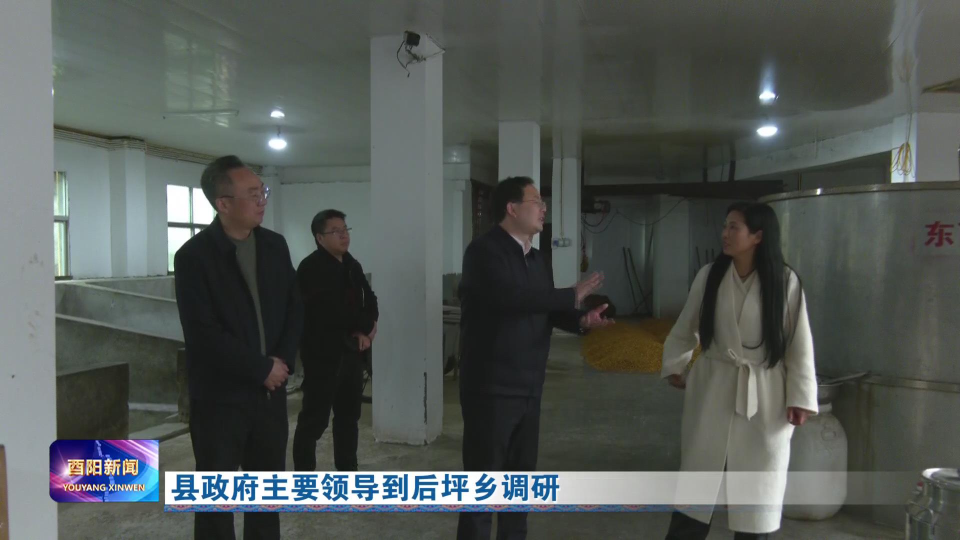 县政府主要领导到后坪乡调研