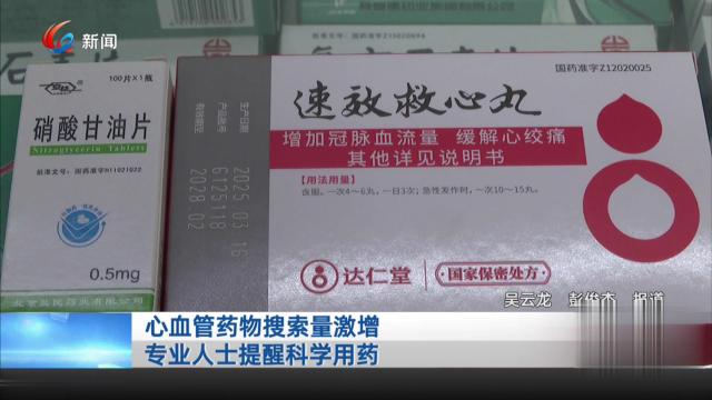 心血管药物搜索量激增 专业人士提醒科学用药