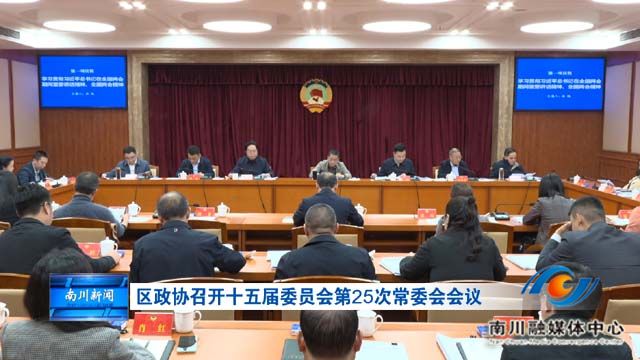 区政协召开十五届委员会第25次常委会会议