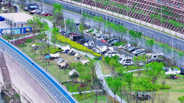 万州北滨路 露营好去处