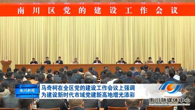 马奇柯在全区党的建设工作会议上强调为建设新时代市域党建新高地增光添彩